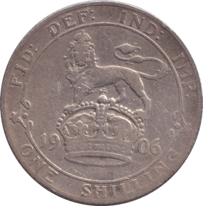 1906 SHILLING ( FINE ) 4 - SHILLING - Cambridgeshire Coins