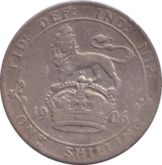 1906 SHILLING ( FINE ) 4 - SHILLING - Cambridgeshire Coins