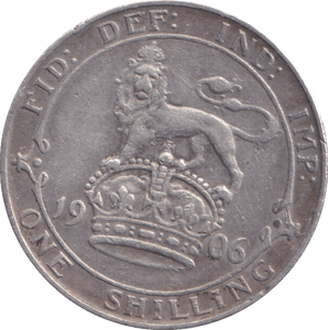 1906 SHILLING ( FINE ) - SHILLING - Cambridgeshire Coins