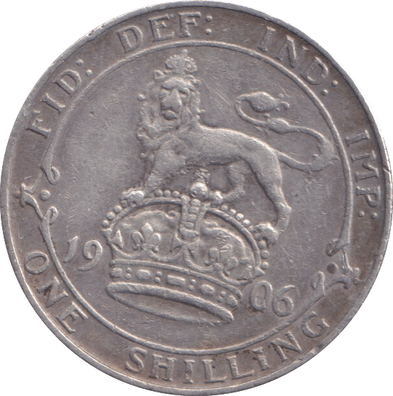 1906 SHILLING ( FINE ) - SHILLING - Cambridgeshire Coins