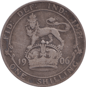 1906 SHILLING ( FINE ) - SHILLING - Cambridgeshire Coins