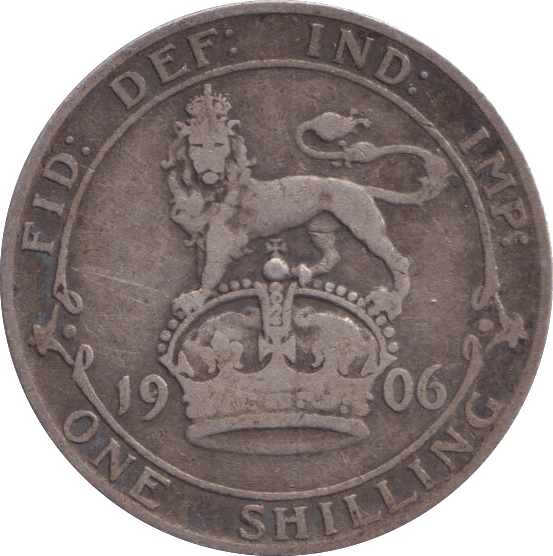 1906 SHILLING ( FINE ) - SHILLING - Cambridgeshire Coins