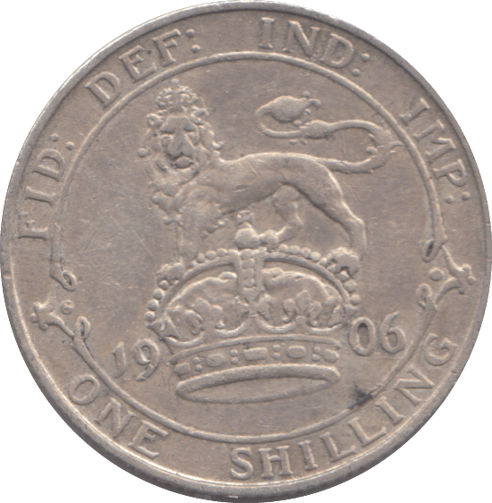 1906 SHILLING ( GVF ) - SHILLING - Cambridgeshire Coins