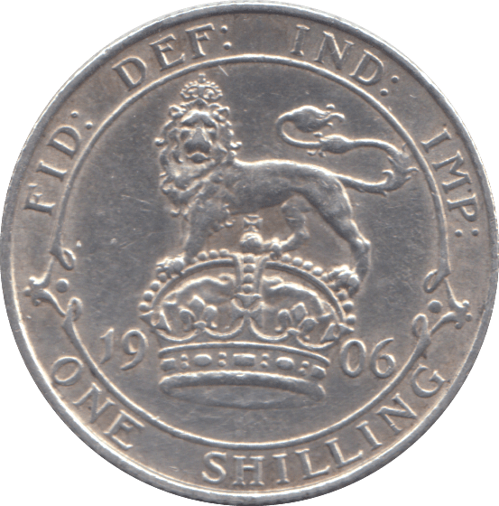 1906 SHILLING ( GVF ) - SHILLING - Cambridgeshire Coins