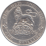 1906 SHILLING ( GVF ) - SHILLING - Cambridgeshire Coins