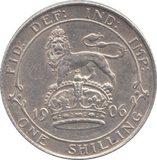 1906 SHILLING ( GVF ) - SHILLING - Cambridgeshire Coins