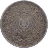 1906 SILVER 1/2 MARK GERMANY 3 - SILVER WORLD COINS - Cambridgeshire Coins
