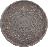 1906 SILVER 1/2 MARK GERMANY 5 - SILVER WORLD COINS - Cambridgeshire Coins