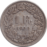 1906 SILVER COIN SWITZERLAND - SILVER WORLD COINS - Cambridgeshire Coins