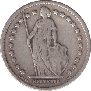 1906 SILVER COIN SWITZERLAND - SILVER WORLD COINS - Cambridgeshire Coins