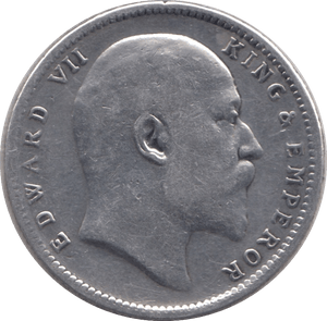 1906 SILVER ONE RUPEE INDIA - SILVER WORLD COINS - Cambridgeshire Coins