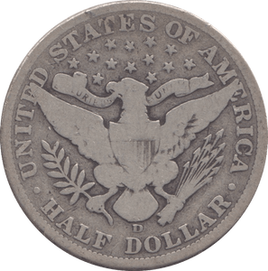 1906 SILVER USA HALF DOLLAR DENVER MINT - SILVER WORLD COINS - Cambridgeshire Coins