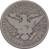1906 SILVER USA HALF DOLLAR DENVER MINT - SILVER WORLD COINS - Cambridgeshire Coins