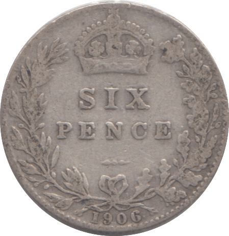 1906 SIXPENCE ( FINE ) - SIXPENCE - Cambridgeshire Coins