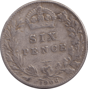 1906 SIXPENCE ( FINE ) - SIXPENCE - Cambridgeshire Coins