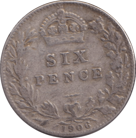 1906 SIXPENCE ( FINE ) - SIXPENCE - Cambridgeshire Coins
