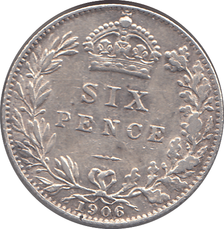 1906 SIXPENCE ( GF ) 1 - SIXPENCE - Cambridgeshire Coins