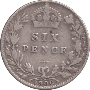 1906 SIXPENCE ( GF ) - SIXPENCE - Cambridgeshire Coins