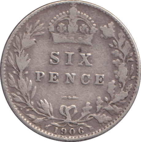 1906 SIXPENCE ( GF ) - SIXPENCE - Cambridgeshire Coins