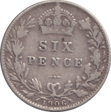 1906 SIXPENCE ( GF ) - SIXPENCE - Cambridgeshire Coins