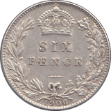 1906 SIXPENCE ( GVF ) - SIXPENCE - Cambridgeshire Coins