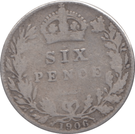 1906 SIXPENCE ( NF ) - SIXPENCE - Cambridgeshire Coins