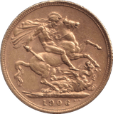 1906 SOVEREIGN ( GVF ) - HALF SOVEREIGN - Cambridgeshire Coins