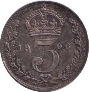 1906 THREEPENCE ( AUNC ) - Threepence - Cambridgeshire Coins