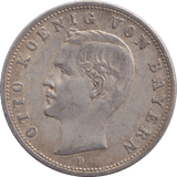 1906 TWO MARK MUNICH - SILVER WORLD COINS - Cambridgeshire Coins