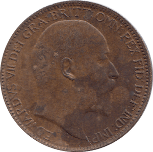 1907 FARTHING ( AUNC ) - FARTHING - Cambridgeshire Coins