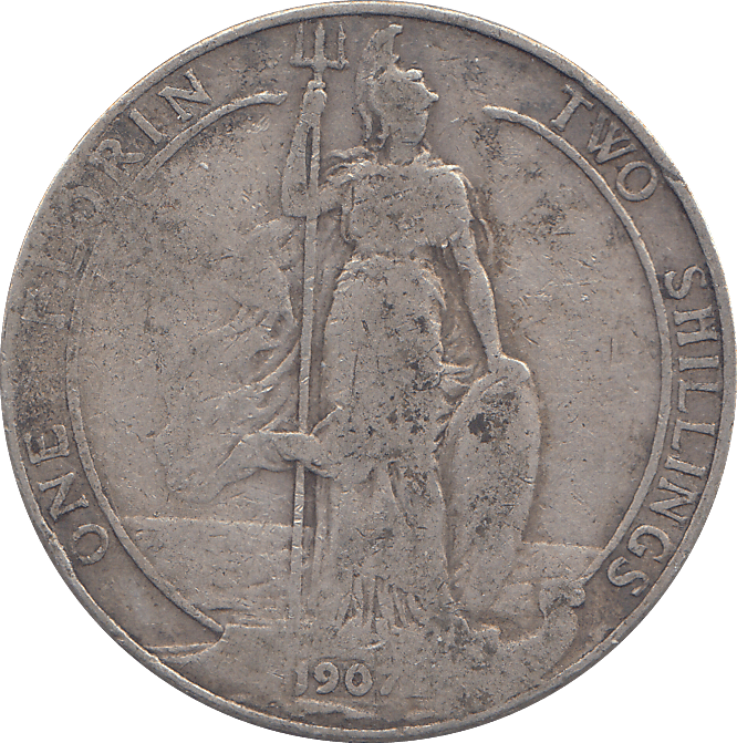 1907 FLORIN ( FAIR ) - FLORIN - Cambridgeshire Coins