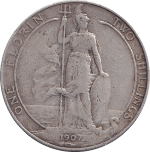 1907 FLORIN ( FINE ) 1 - FLORIN - Cambridgeshire Coins