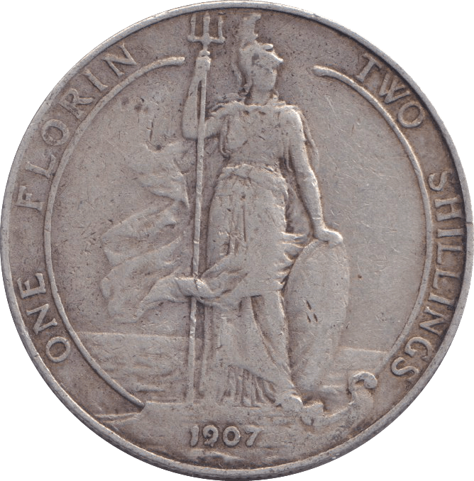1907 FLORIN ( FINE ) 1 - FLORIN - Cambridgeshire Coins
