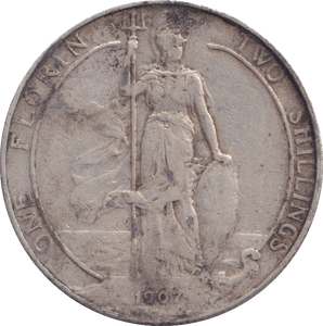 1907 FLORIN ( FINE ) 3 - FLORIN - Cambridgeshire Coins