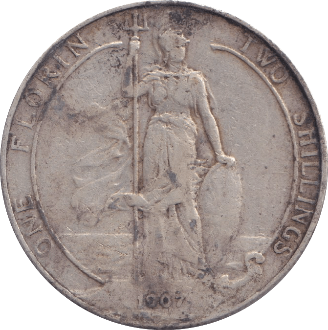 1907 FLORIN ( FINE ) 3 - FLORIN - Cambridgeshire Coins