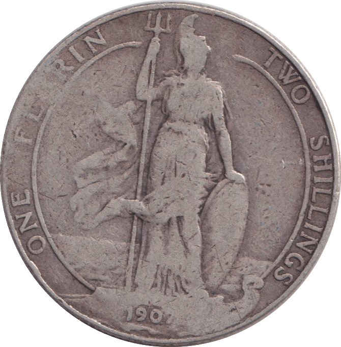 1907 FLORIN ( FINE ) - FLORIN - Cambridgeshire Coins