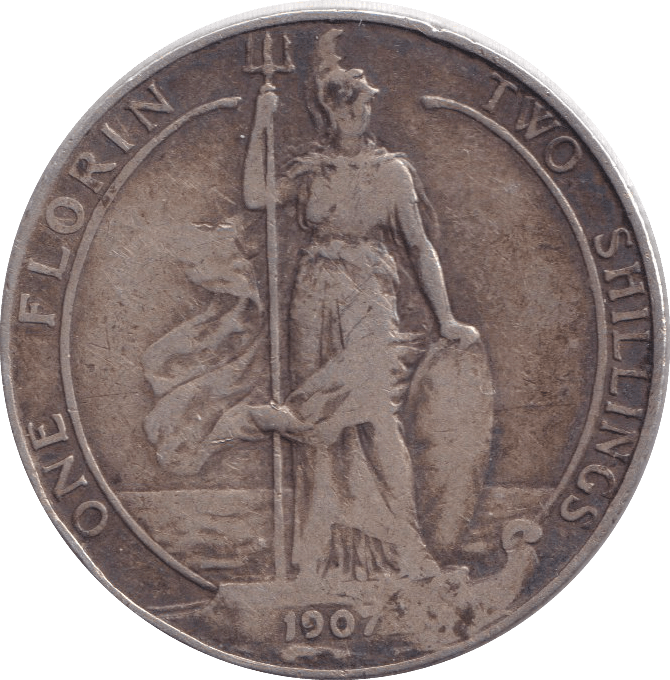 1907 FLORIN ( FINE ) - FLORIN - Cambridgeshire Coins