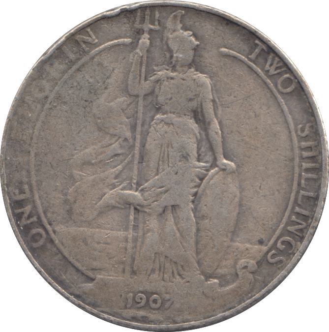 1907 FLORIN ( FINE ) - FLORIN - Cambridgeshire Coins