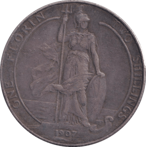 1907 FLORIN ( GF ) - FLORIN - Cambridgeshire Coins
