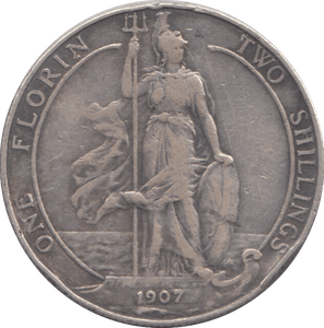 1907 FLORIN ( GF ) - FLORIN - Cambridgeshire Coins
