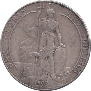 1907 FLORIN ( GF ) - FLORIN - Cambridgeshire Coins