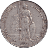 1907 FLORIN ( GF ) - FLORIN - Cambridgeshire Coins