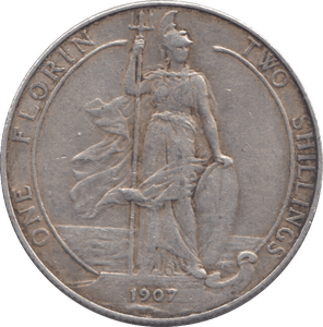 1907 FLORIN ( GF ) - FLORIN - Cambridgeshire Coins