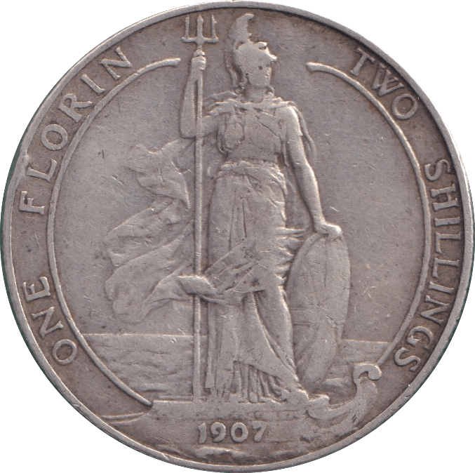 1907 FLORIN ( GF ) - FLORIN - Cambridgeshire Coins