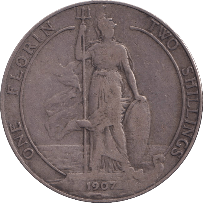 1907 FLORIN ( GF ) - FLORIN - Cambridgeshire Coins
