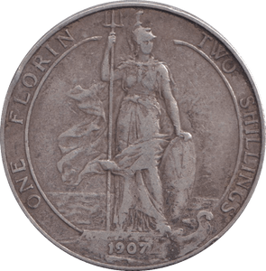 1907 FLORIN ( GF ) - FLORIN - Cambridgeshire Coins