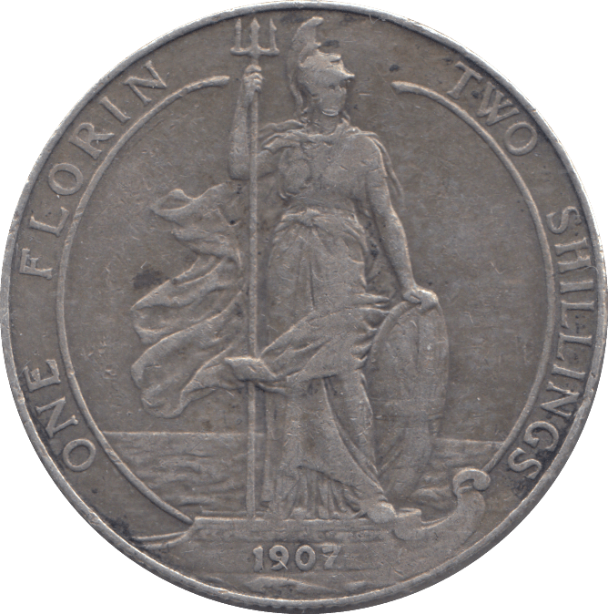 1907 FLORIN ( GF ) - FLORIN - Cambridgeshire Coins