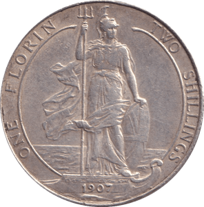 1907 FLORIN ( GVF ) - FLORIN - Cambridgeshire Coins