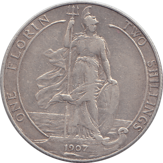 1907 FLORIN ( GVF ) - FLORIN - Cambridgeshire Coins