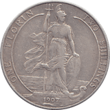1907 FLORIN ( GVF ) - FLORIN - Cambridgeshire Coins